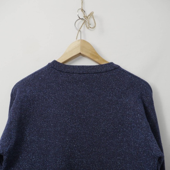 Zara Fancy Collection Blue Glitter Sweater Size S - Picture 8 of 10